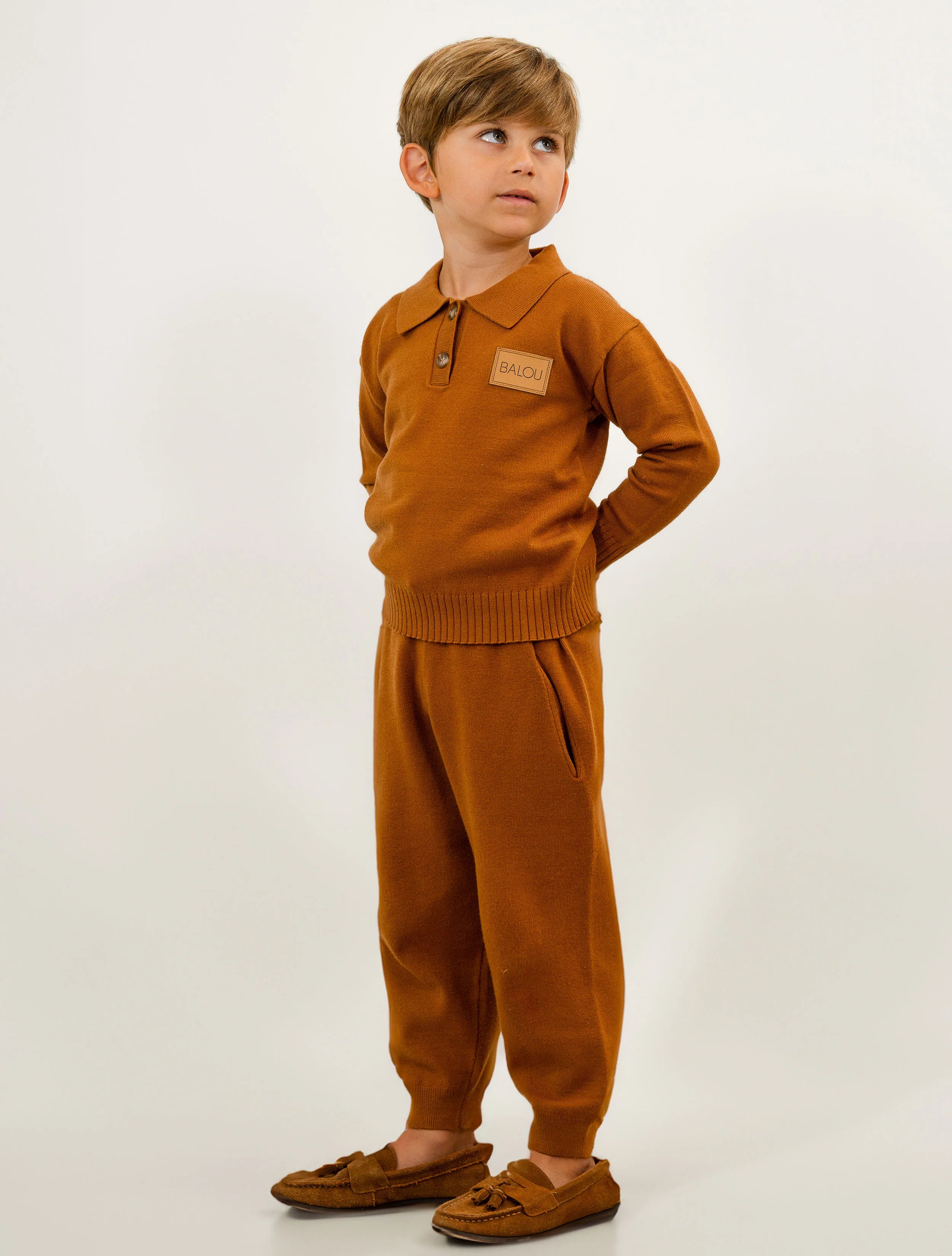 BALOU Kids Relaxed Knit Joggers