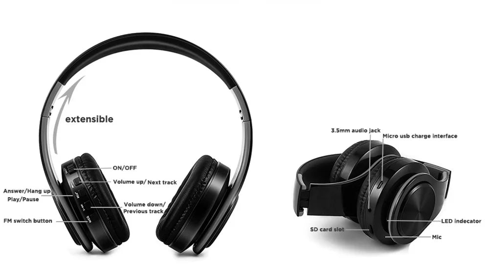 Wireless stereo headphonees