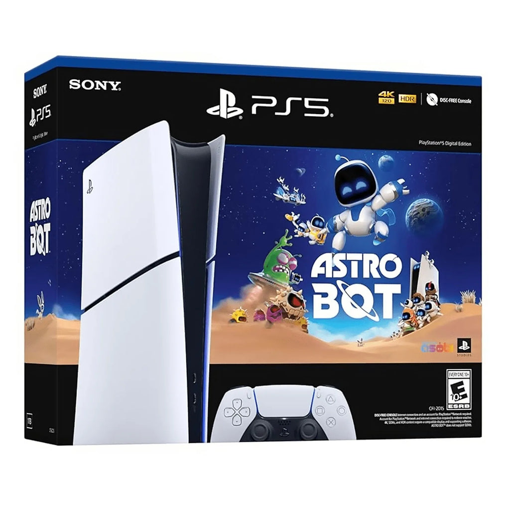 Sony PlayStation 5 Slim Console Digital Edition – ASTRO BOT Game Bundle – Includes DualSense Wireless Controller
