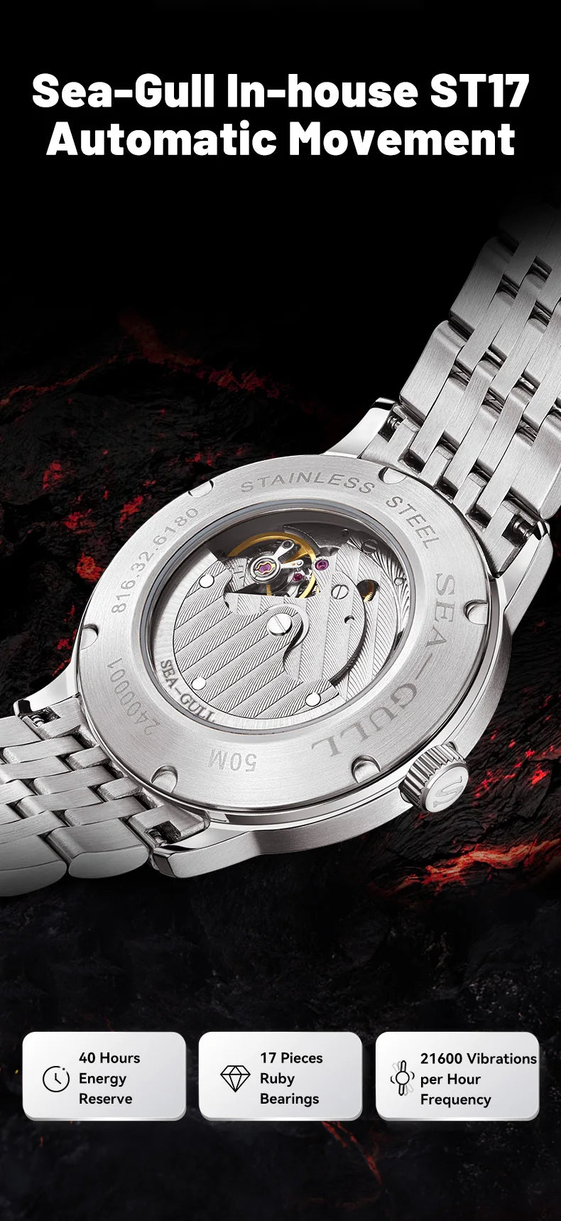 Automatic Mechanical Watches Luminous