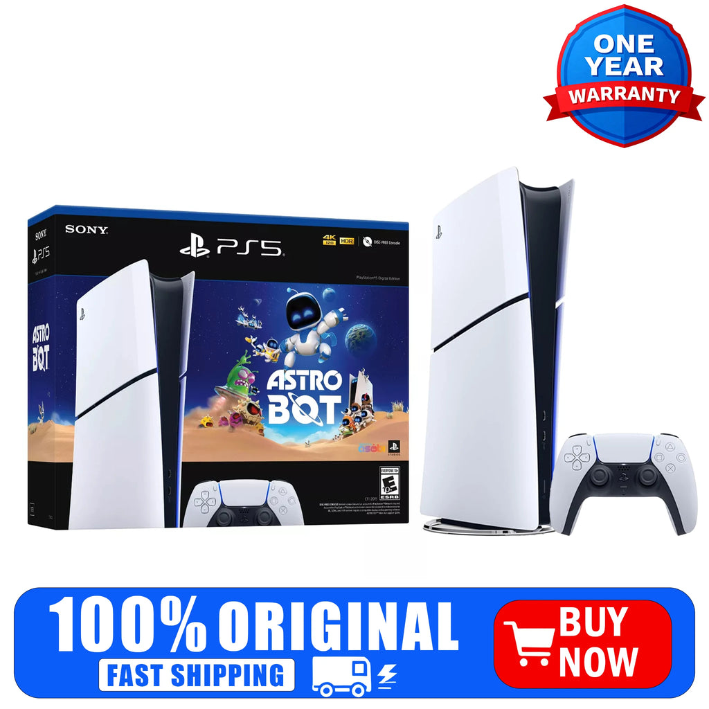 Sony PlayStation 5 Slim Console Digital Edition – ASTRO BOT Game Bundle – Includes DualSense Wireless Controller