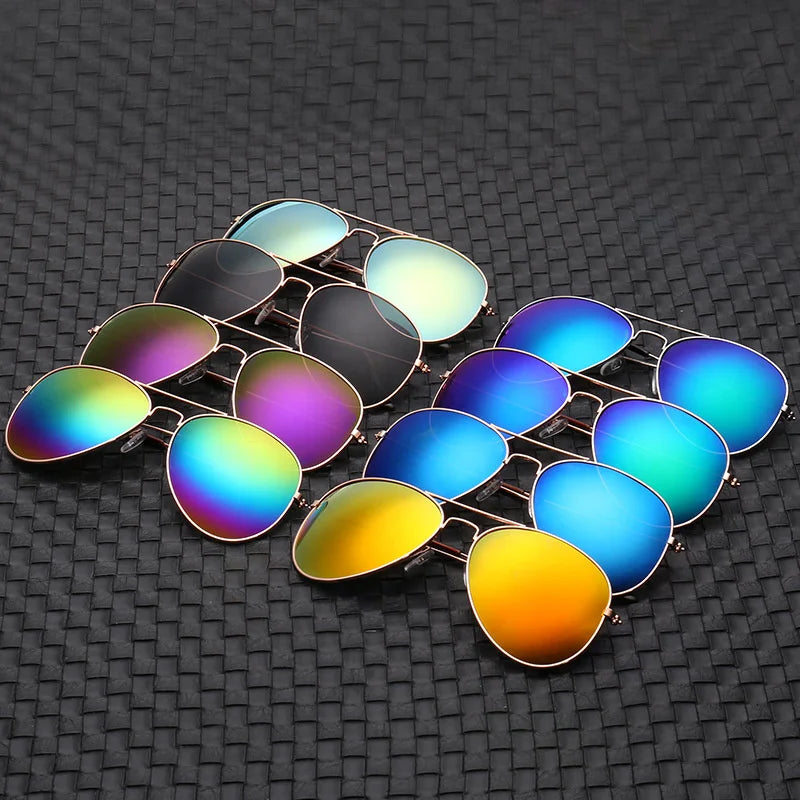2026 New Double Bridge Aviation Sunglasse Woman Aviat Alloy Frame Polit Mirror Sun Glasses Female Male UV400 Eyewear for Men