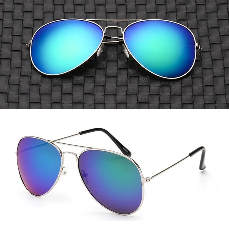 2026 New Double Bridge Aviation Sunglasse Woman Aviat Alloy Frame Polit Mirror Sun Glasses Female Male UV400 Eyewear for Men