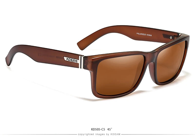 KDEAM Revamp Of Sport Men Sunglasses Polarized Shockingly Colors Sun Glasses Outdoor Driving Photochromic Sunglass With Box