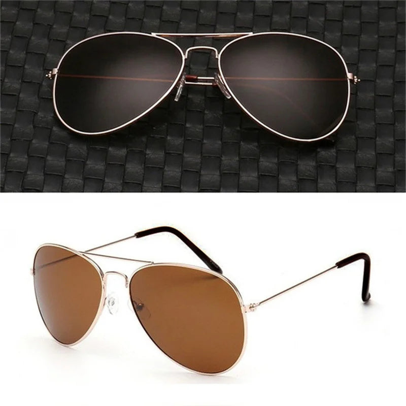 2026 New Double Bridge Aviation Sunglasse Woman Aviat Alloy Frame Polit Mirror Sun Glasses Female Male UV400 Eyewear for Men