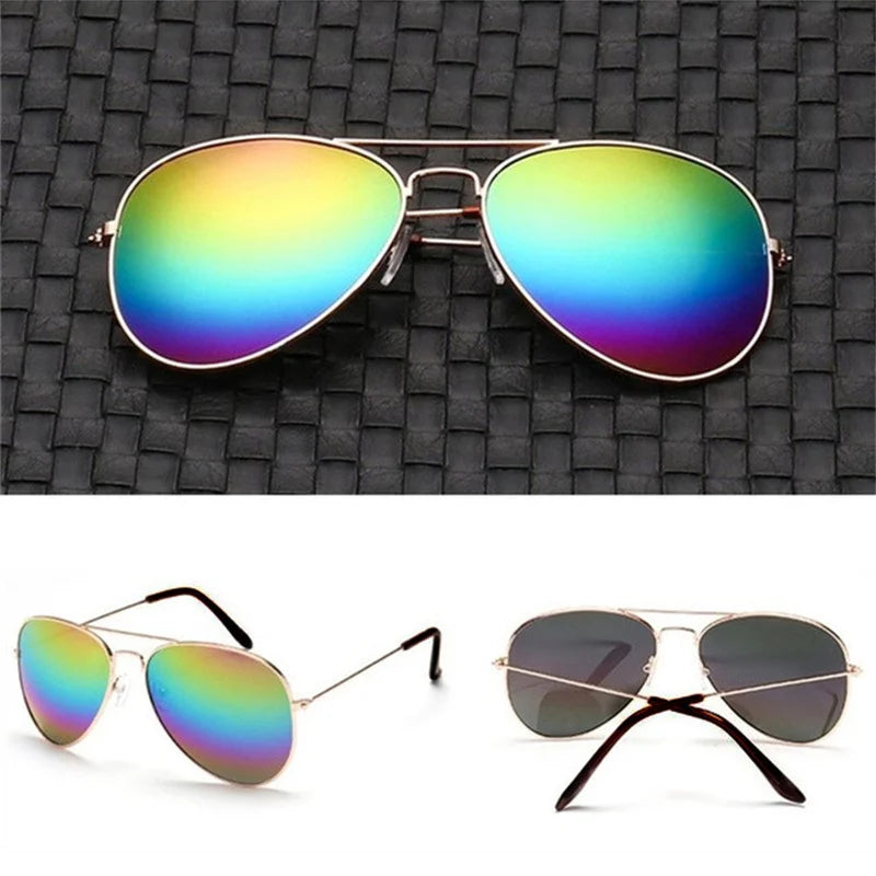 2026 New Double Bridge Aviation Sunglasse Woman Aviat Alloy Frame Polit Mirror Sun Glasses Female Male UV400 Eyewear for Men