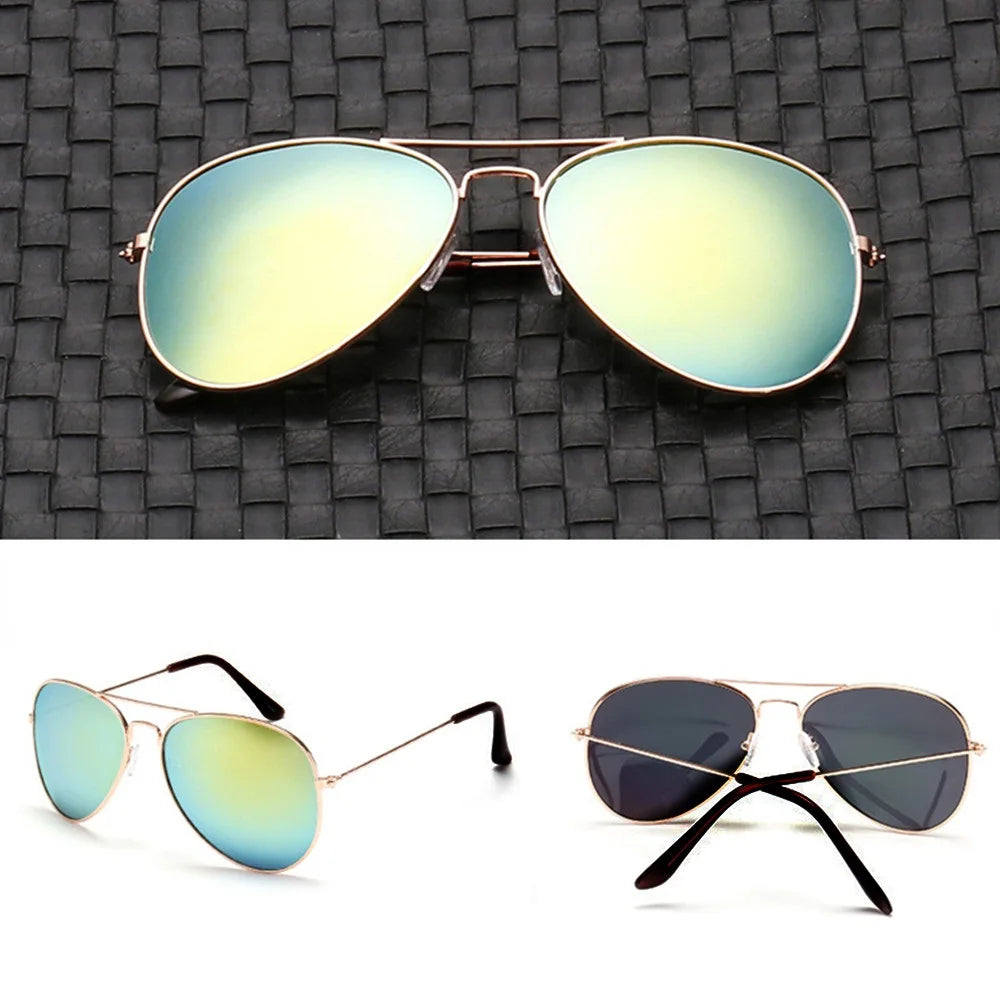2026 New Double Bridge Aviation Sunglasse Woman Aviat Alloy Frame Polit Mirror Sun Glasses Female Male UV400 Eyewear for Men