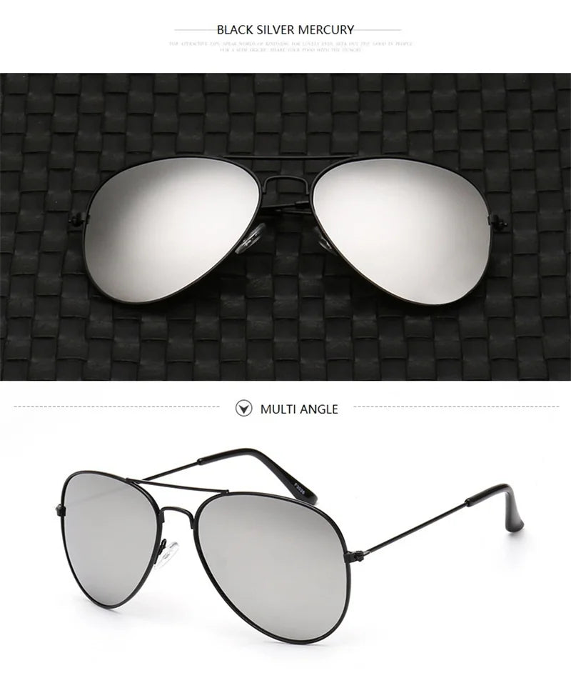 2026 New Double Bridge Aviation Sunglasse Woman Aviat Alloy Frame Polit Mirror Sun Glasses Female Male UV400 Eyewear for Men