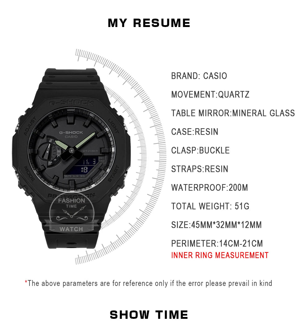 Casio Watch men g shock Ultra-thin GA-2100 Series