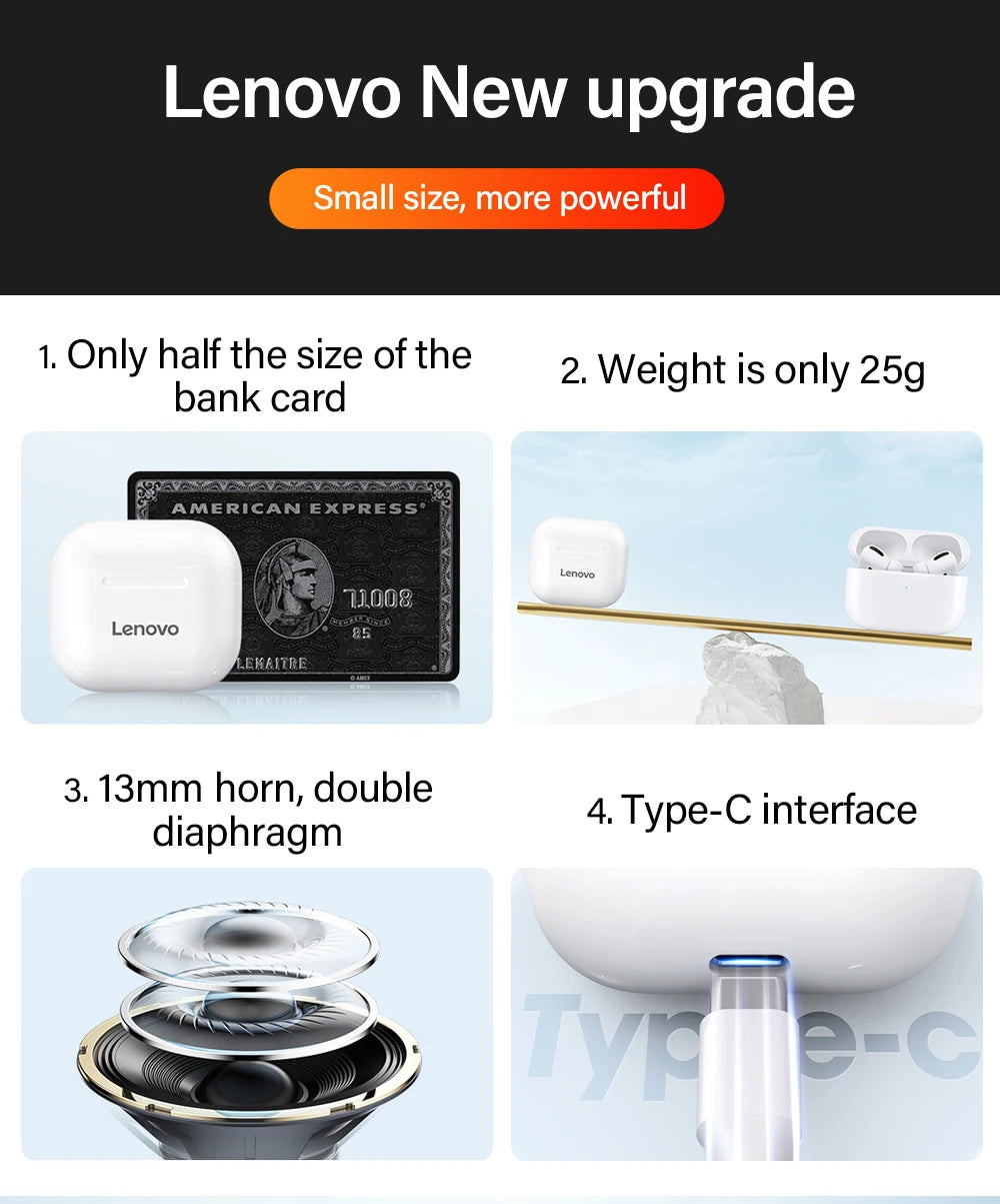 Lenovo LP40 wireless earbuds