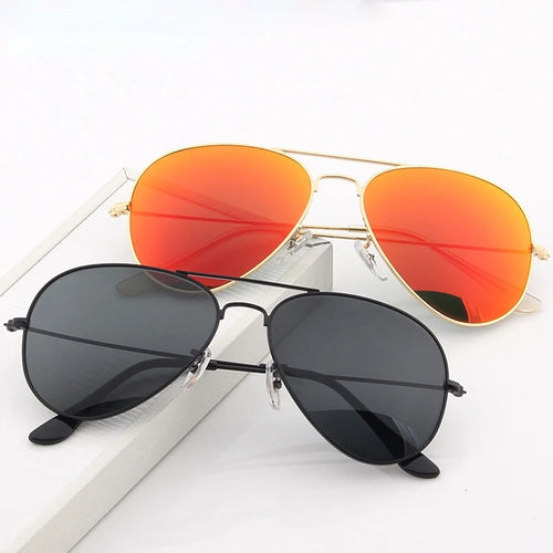 2026 New Double Bridge Aviation Sunglasse Woman Aviat Alloy Frame Polit Mirror Sun Glasses Female Male UV400 Eyewear for Men