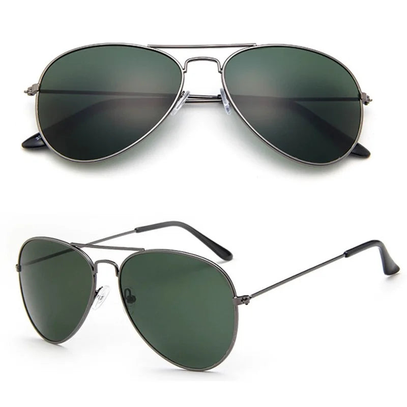 2026 New Double Bridge Aviation Sunglasse Woman Aviat Alloy Frame Polit Mirror Sun Glasses Female Male UV400 Eyewear for Men