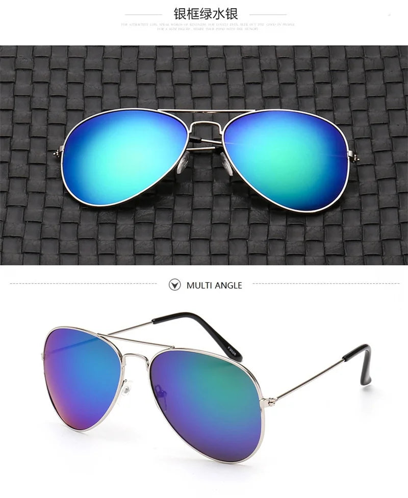 2026 New Double Bridge Aviation Sunglasse Woman Aviat Alloy Frame Polit Mirror Sun Glasses Female Male UV400 Eyewear for Men