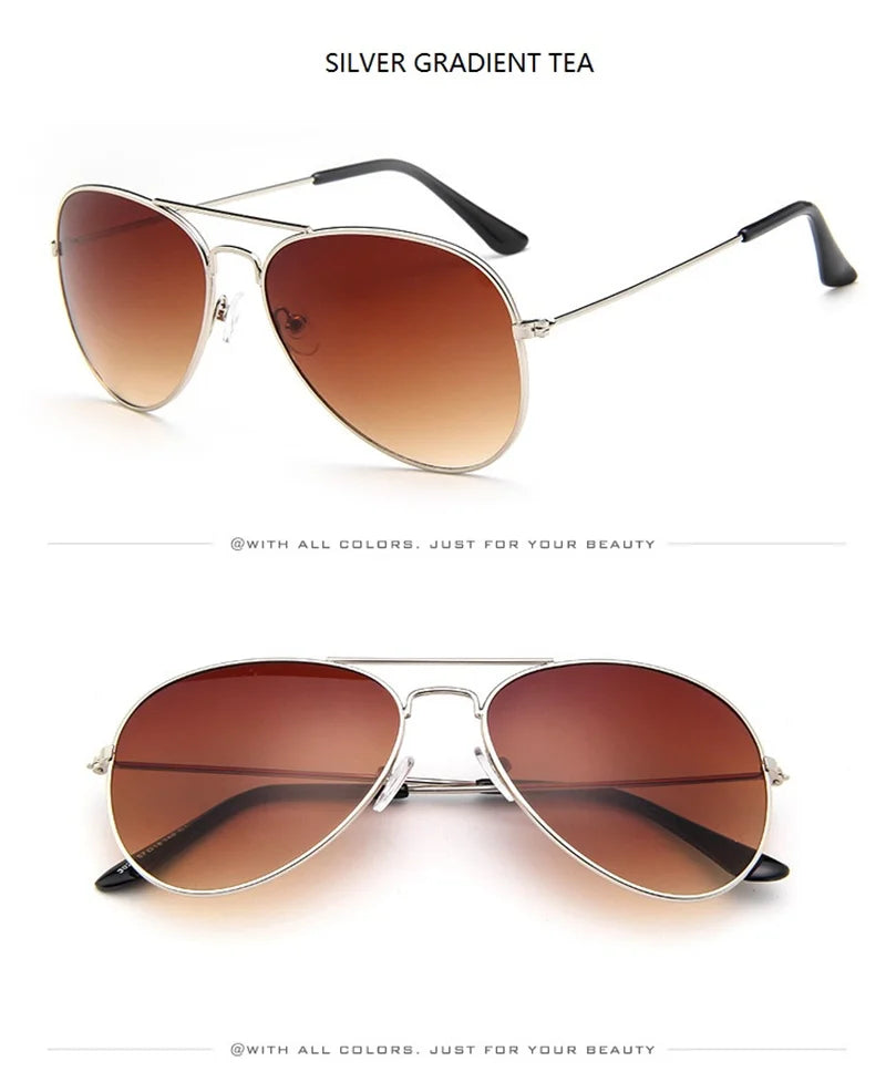 2026 New Double Bridge Aviation Sunglasse Woman Aviat Alloy Frame Polit Mirror Sun Glasses Female Male UV400 Eyewear for Men