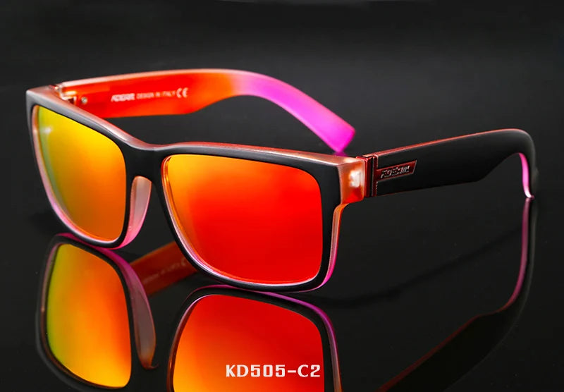 KDEAM Revamp Of Sport Men Sunglasses Polarized Shockingly Colors Sun Glasses Outdoor Driving Photochromic Sunglass With Box