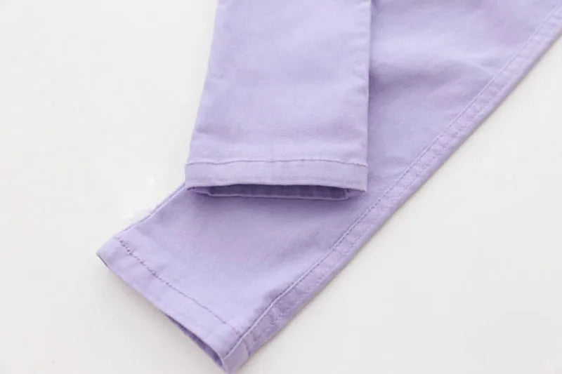 Girls Pants Children Kids Pencil Pants Spring Summer Fashion Candy Colors