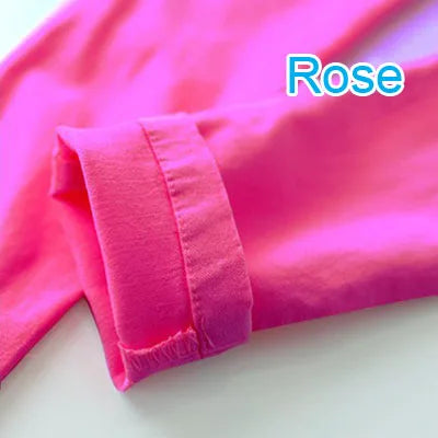 Girls Pants Children Kids Pencil Pants Spring Summer Fashion Candy Colors