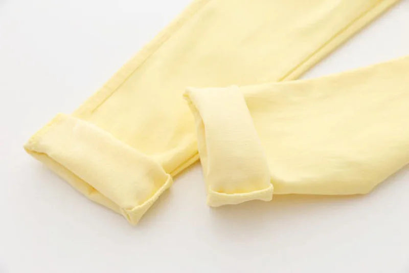 Girls Pants Children Kids Pencil Pants Spring Summer Fashion Candy Colors