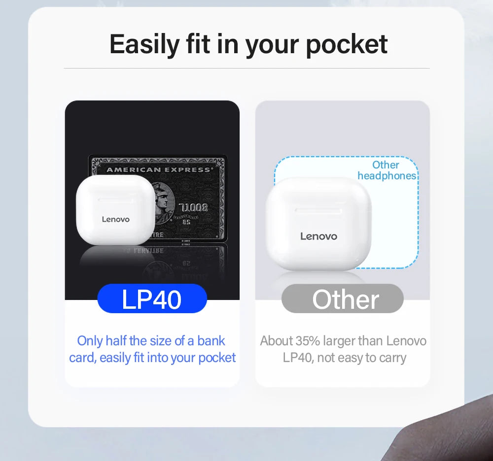 Lenovo LP40 wireless earbuds