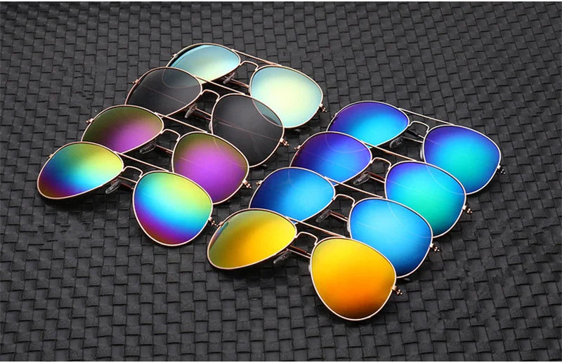 2026 New Double Bridge Aviation Sunglasse Woman Aviat Alloy Frame Polit Mirror Sun Glasses Female Male UV400 Eyewear for Men