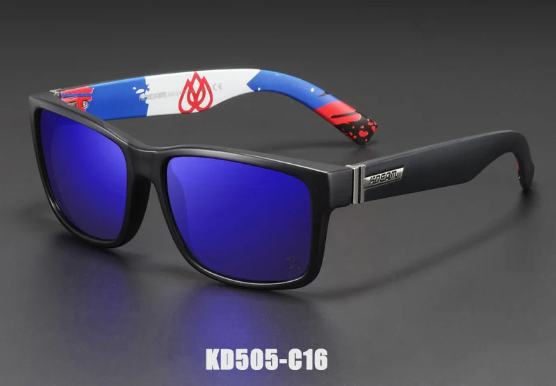KDEAM Revamp Of Sport Men Sunglasses Polarized Shockingly Colors Sun Glasses Outdoor Driving Photochromic Sunglass With Box