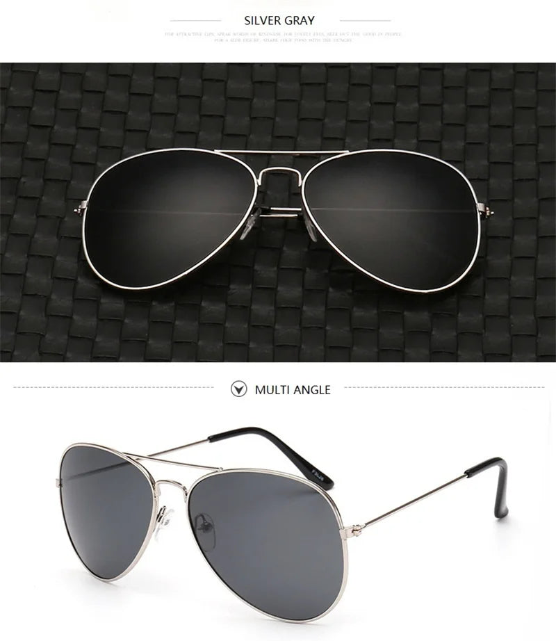 2026 New Double Bridge Aviation Sunglasse Woman Aviat Alloy Frame Polit Mirror Sun Glasses Female Male UV400 Eyewear for Men