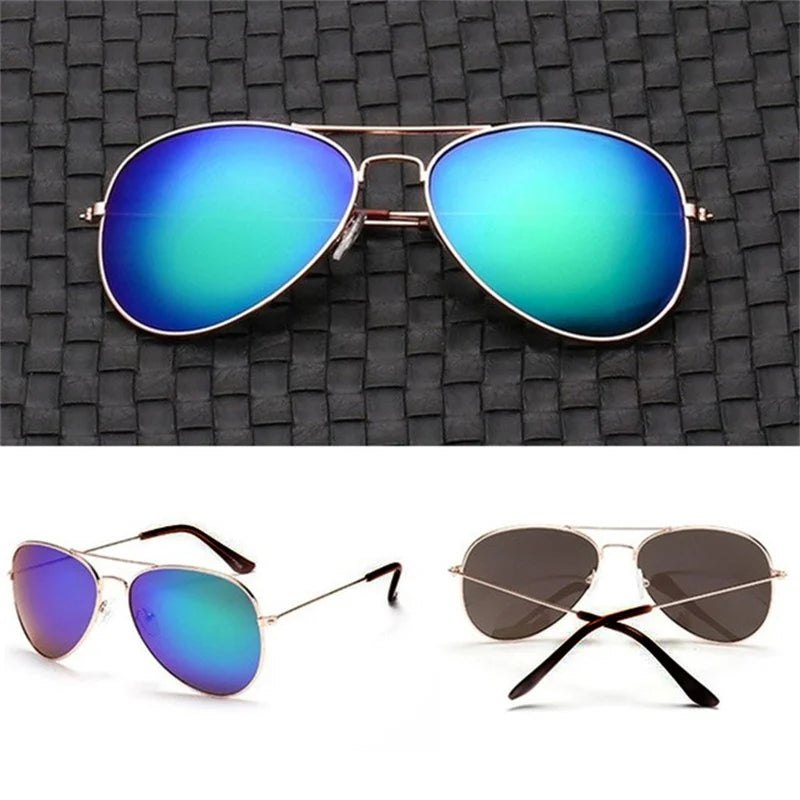 2026 New Double Bridge Aviation Sunglasse Woman Aviat Alloy Frame Polit Mirror Sun Glasses Female Male UV400 Eyewear for Men