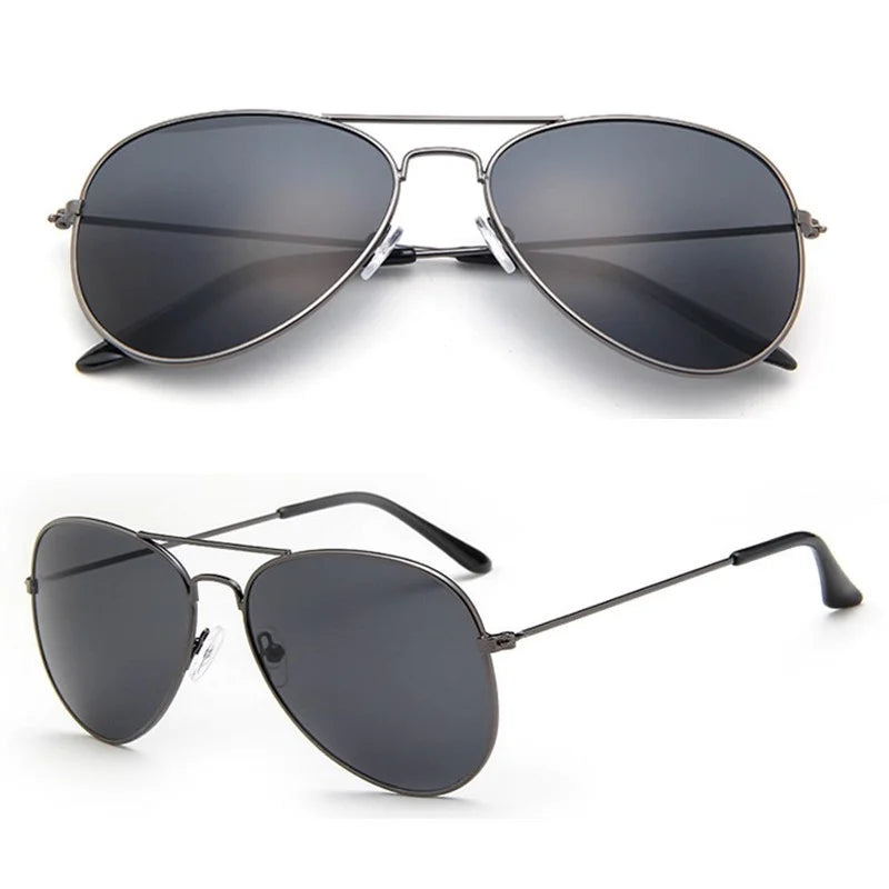 2026 New Double Bridge Aviation Sunglasse Woman Aviat Alloy Frame Polit Mirror Sun Glasses Female Male UV400 Eyewear for Men