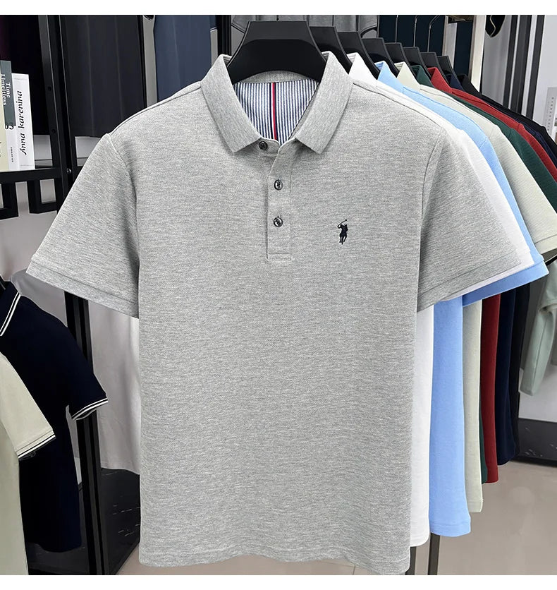 cotton short sleeve polo