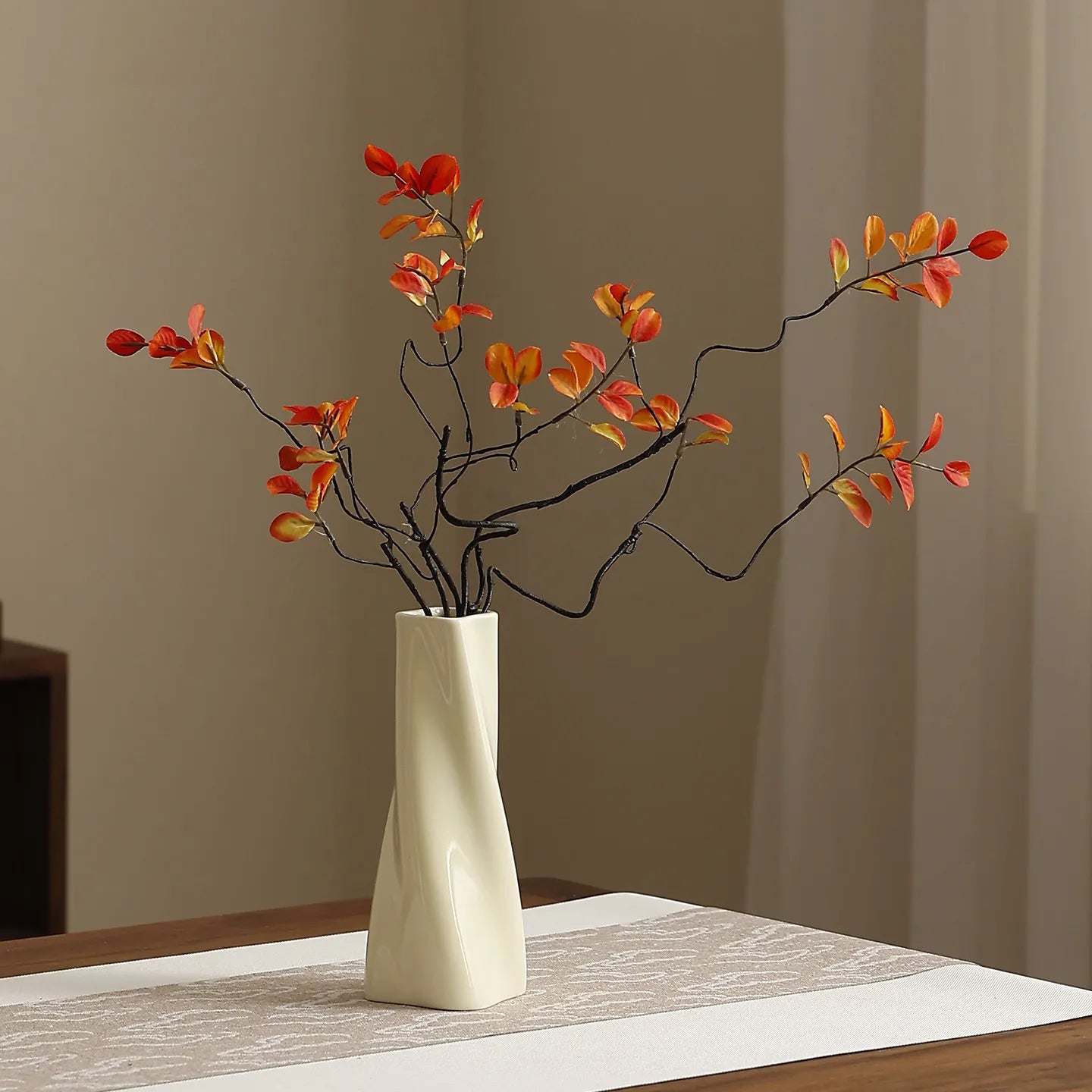 Ceramic vase light luxury high sense modern simple flower arrangement creative ornament entrance living room TV cabinet home