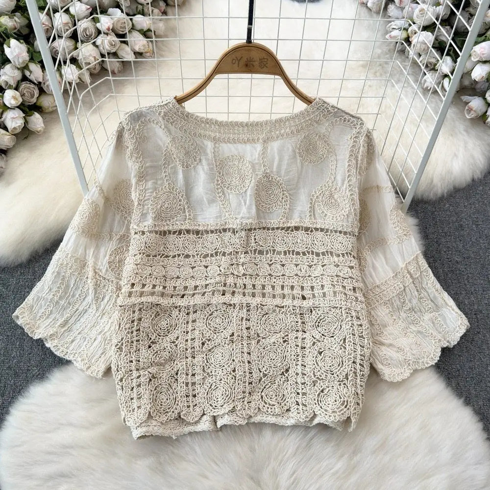 Paisley Button-up Shirt Blouse