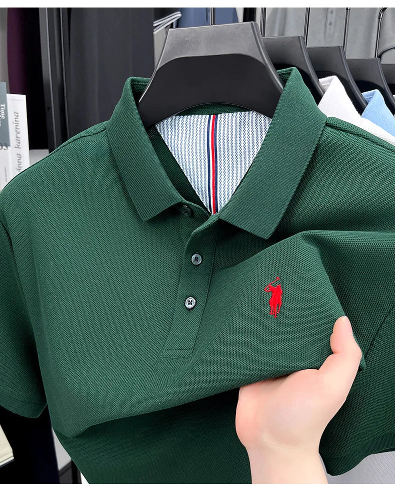 cotton short sleeve polo