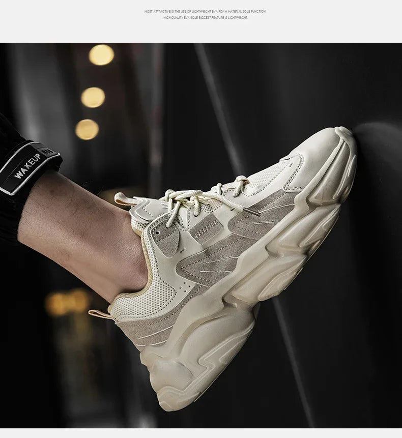 Men's Sneakers Hidden Heels Elevator