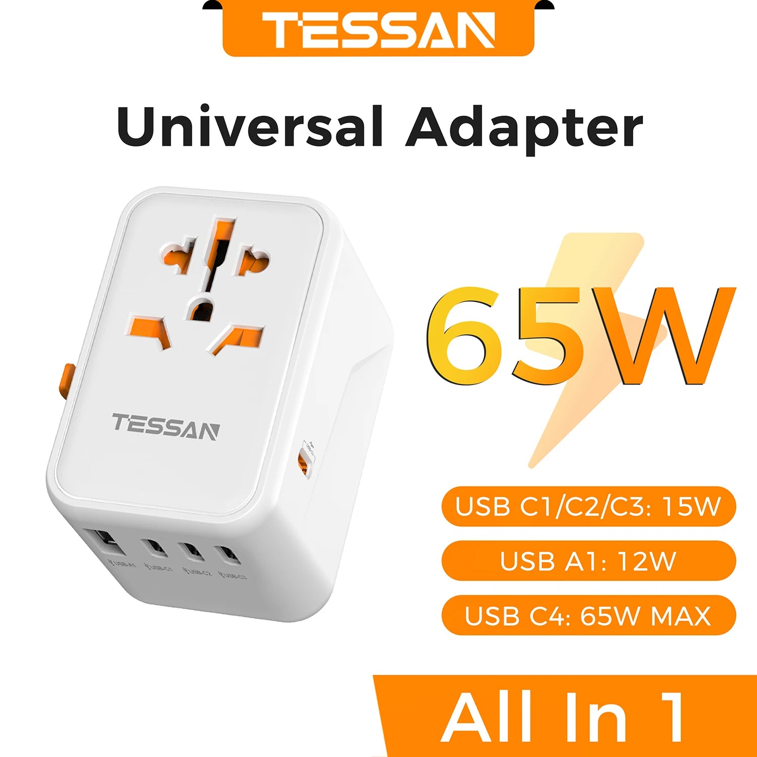 TESSAN 65W Travel adaptor