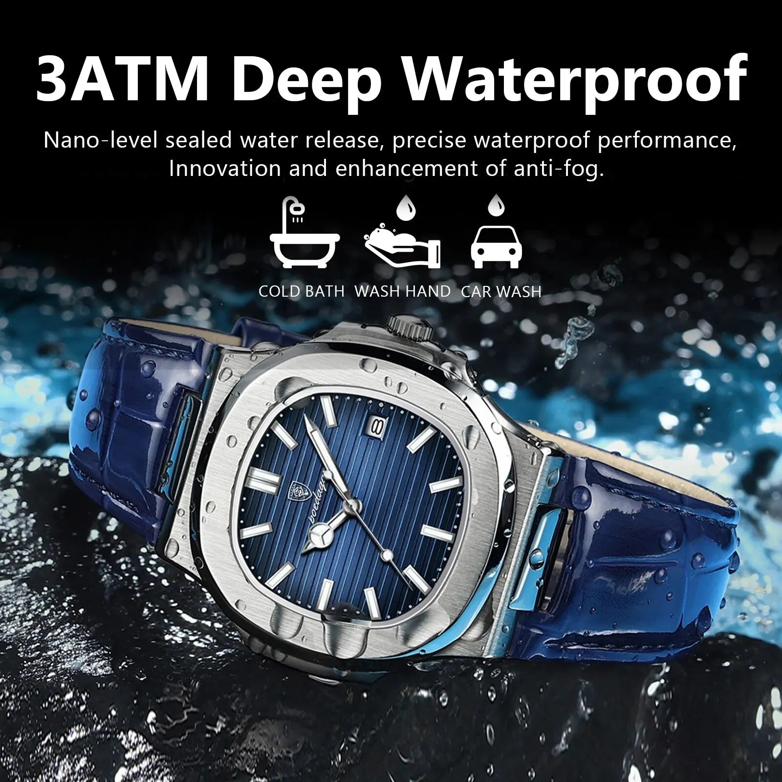 GOTTO Luxury Square Watch