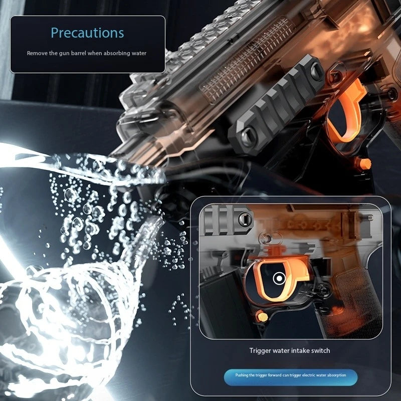 2025 Summer Outdoor Adult Electric Shooting WatelGun Toy, Fully Automatic Large 1L Water PistolMK3 Powerful Water Spray Boy Gift