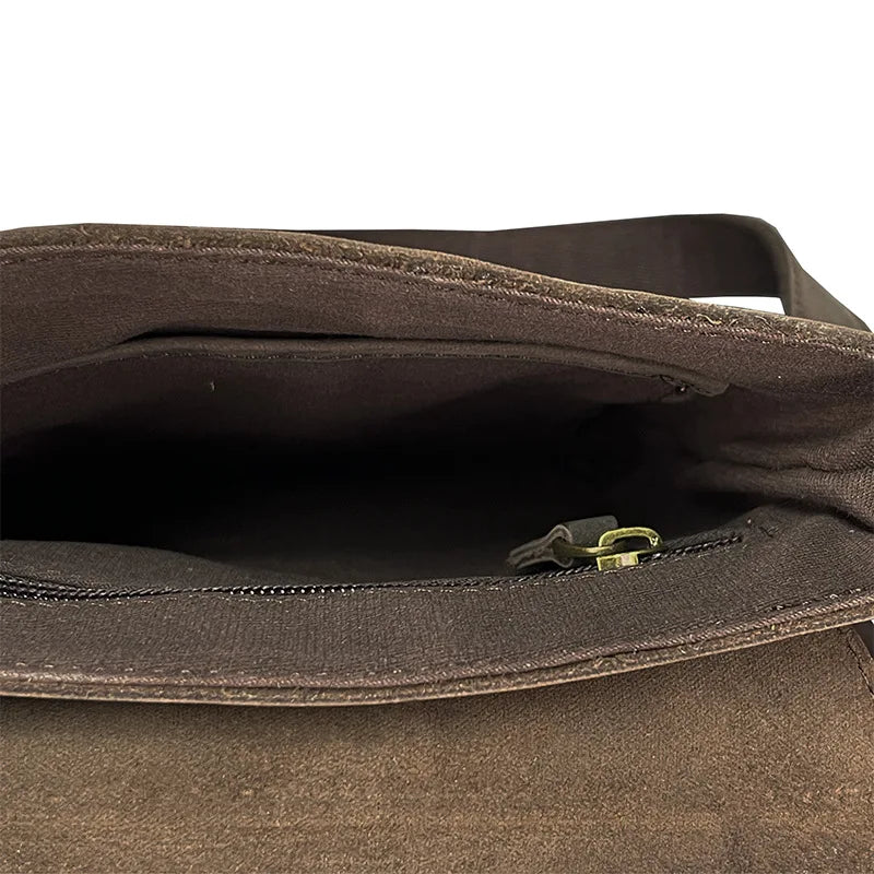 New Men's Cow Leather Crossbody Bag Man Shoulder Bag Casual Male Small Simple Bag For Men