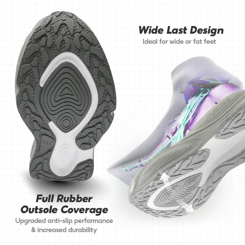 361 Degrees Lightweight Wear-resistant Comfort Shock Absorb Sneakers