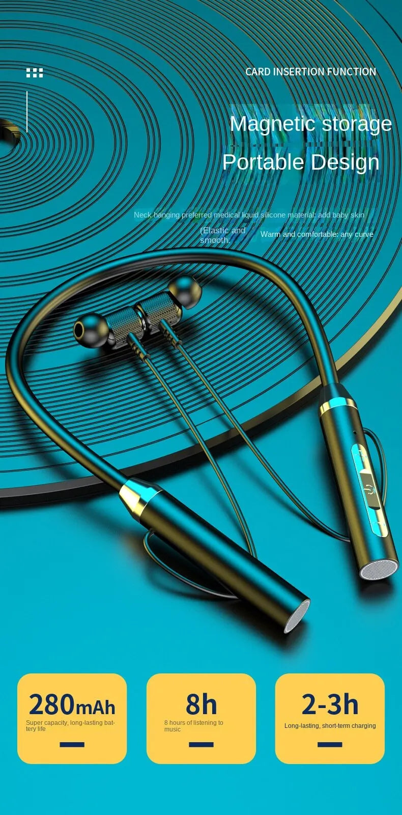Magnetic sport earbuds