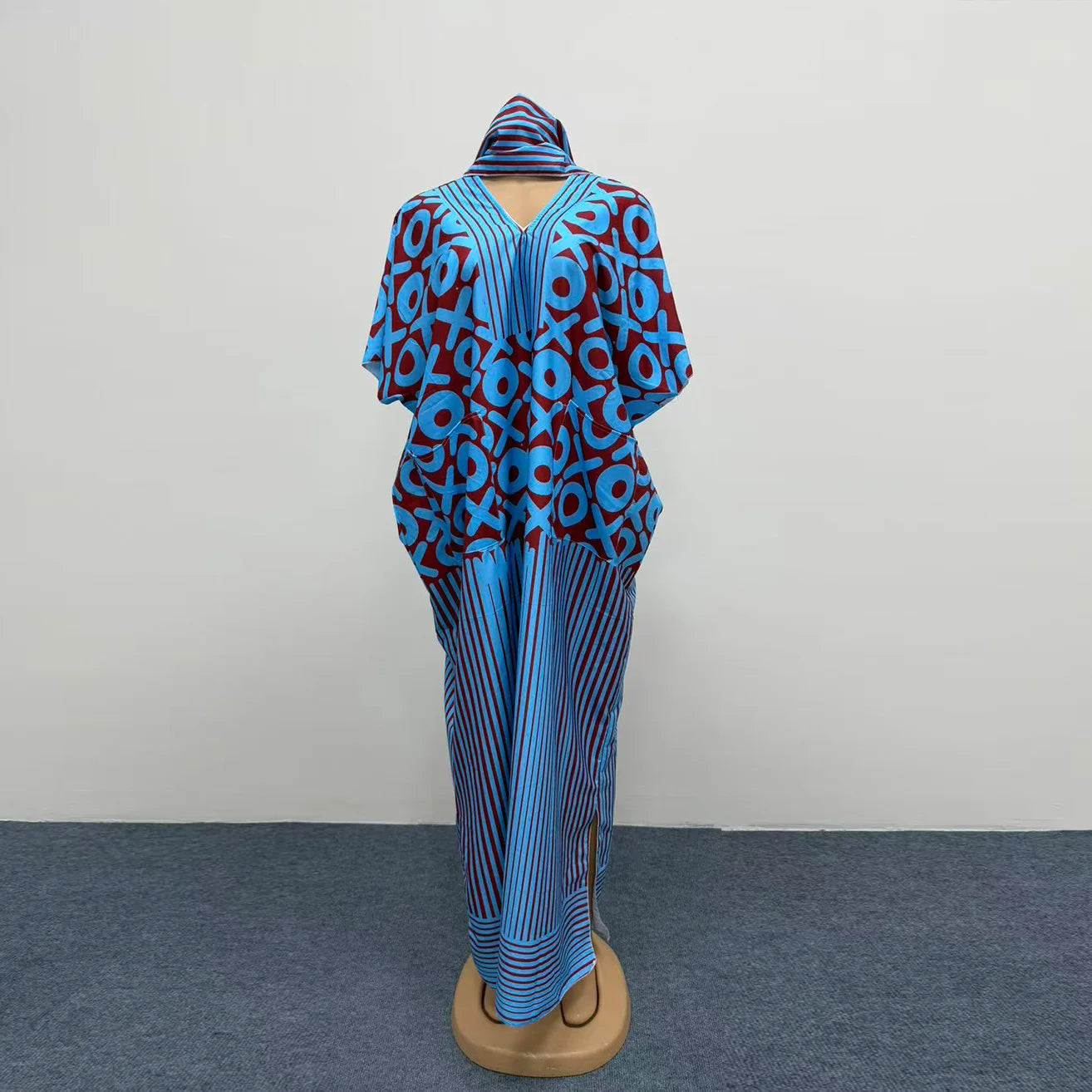 Summer African Polyester Party Evening Long Maxi Dress Kaftan Muslim Abaya Outfits Plus Size Dashiki African Dresses for Women