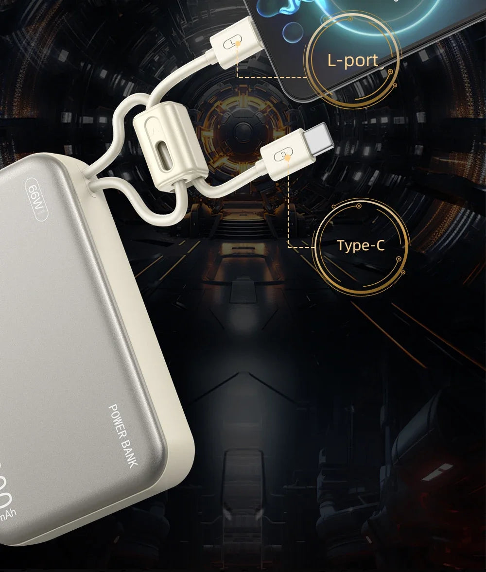 66W Fast Charge Power Bank 20000mAh