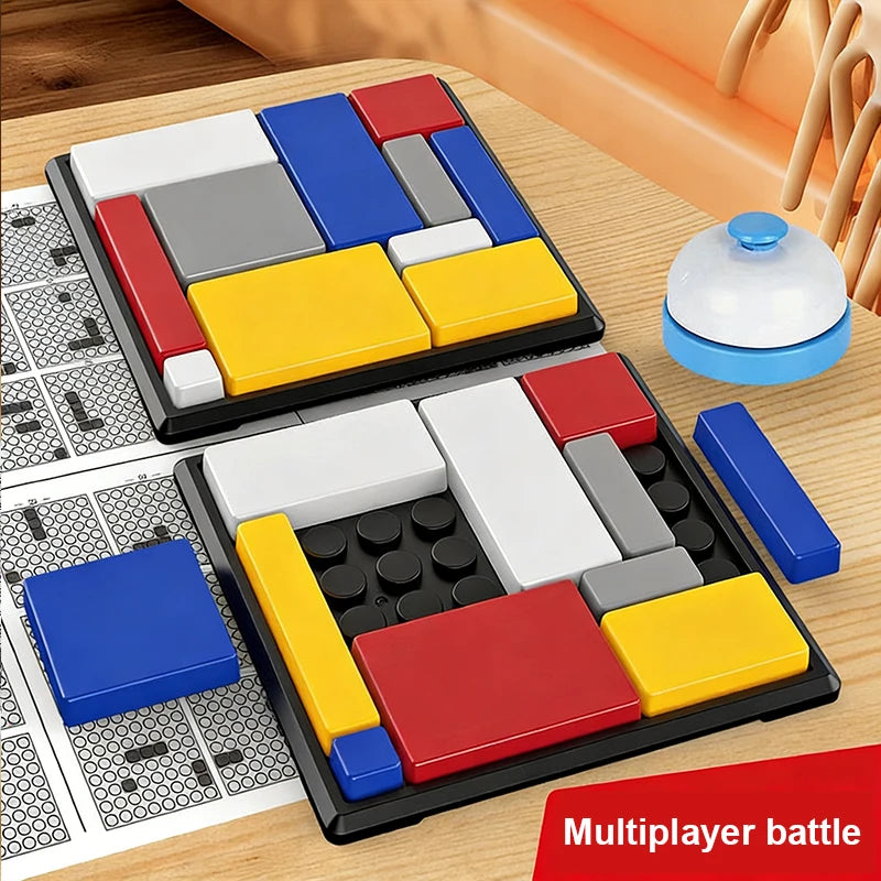 Logic puzzle, logic thinking training, building block games, puzzle blocks, interactive intelligence development, toys