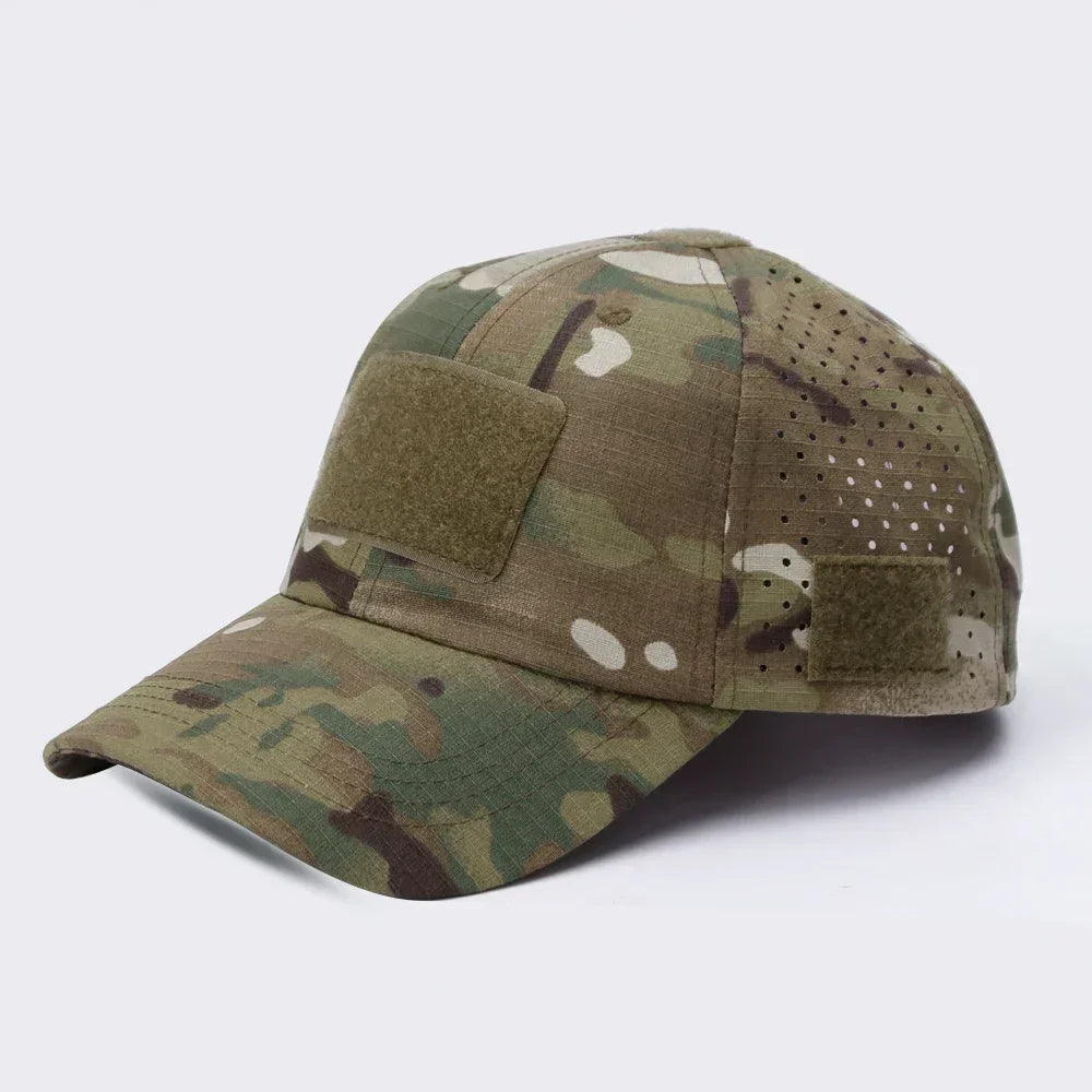 1 PC Unisex Camouflage Baseball Cap Adjustable Snapback Hat Comfortable Breathable Fashionable Streetwear for Men and Women