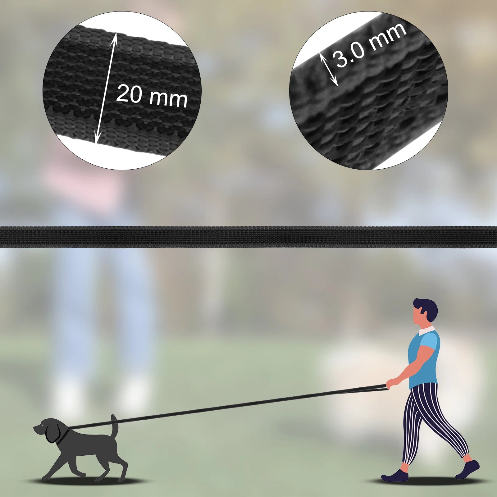 1.5M 2M 3M 15M Medium small Long Dog Leash 10M Latex Silk Easy and Convenient Light Training Big Dog Leashes 5 meter