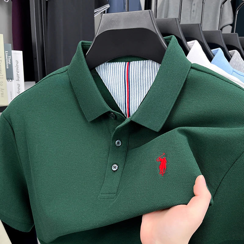 cotton short sleeve polo
