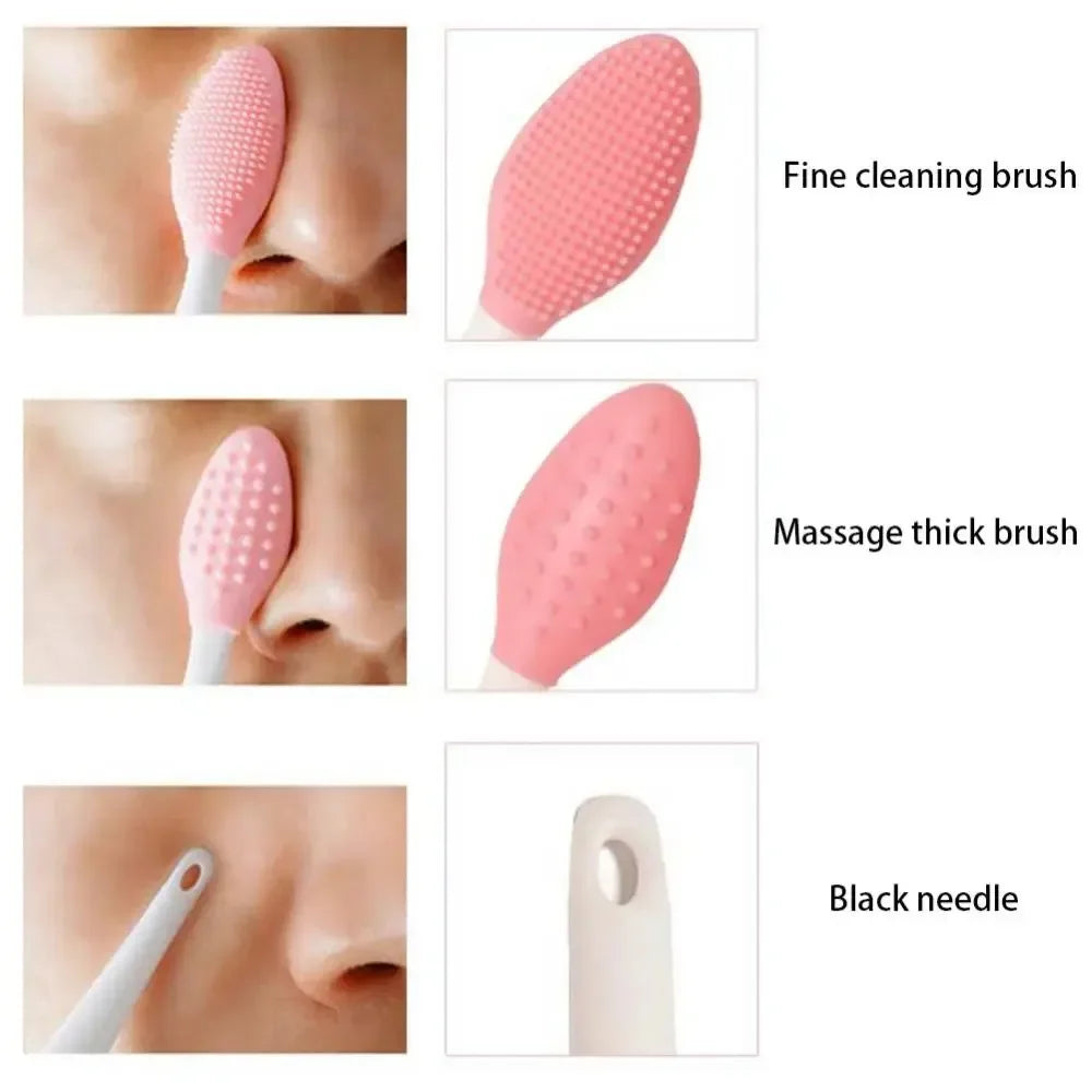Silicone cleaning brush