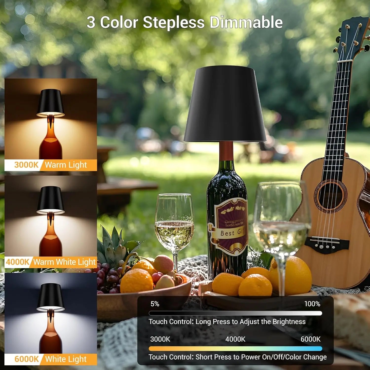 Rechargeable Bottle LED Lamp