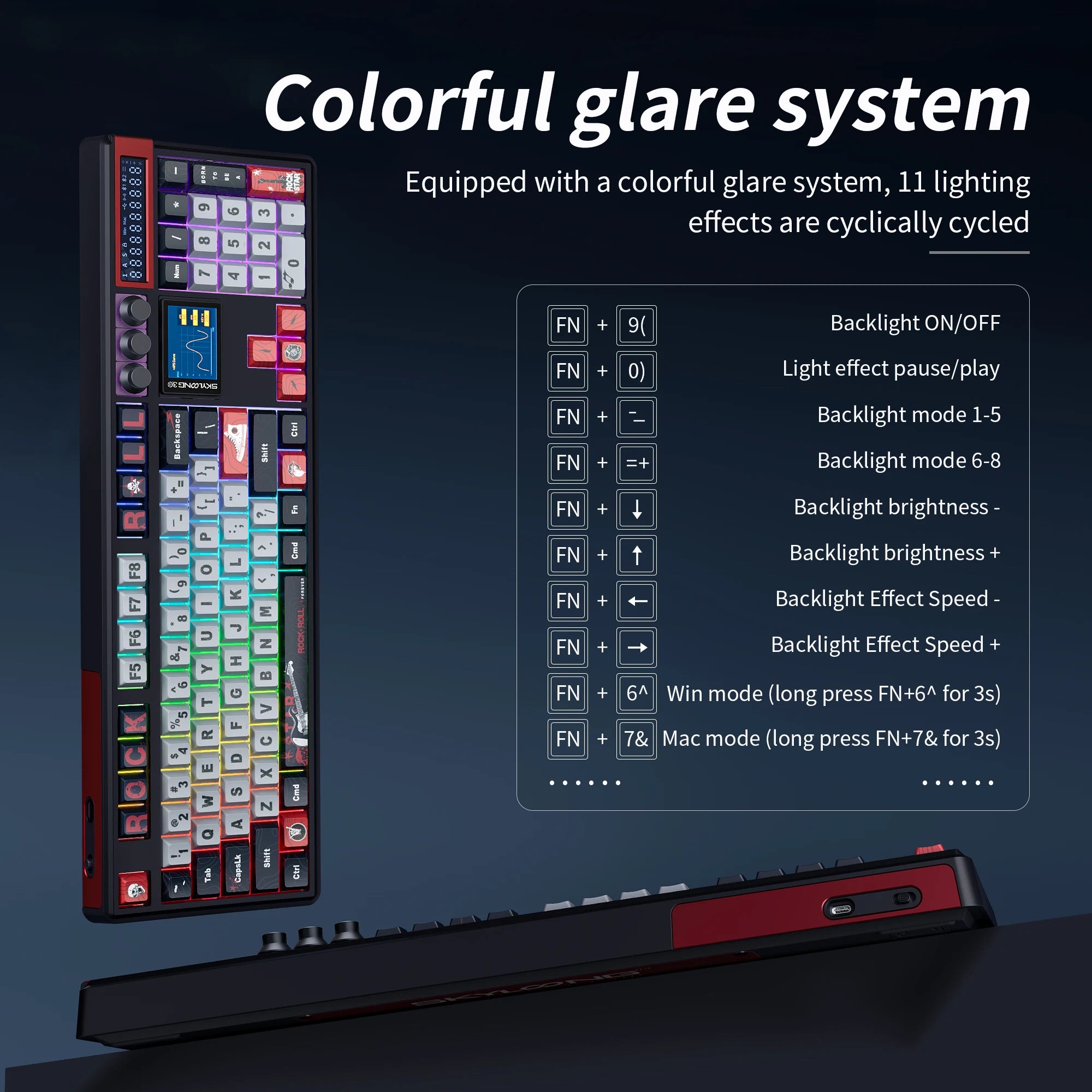 SKYLOONG GK104 Pro Wireless Mechanical Keyboard 100% Custom Keyboard Hot-Swapp Low-noise Switch for PC Gamer office Accessoies