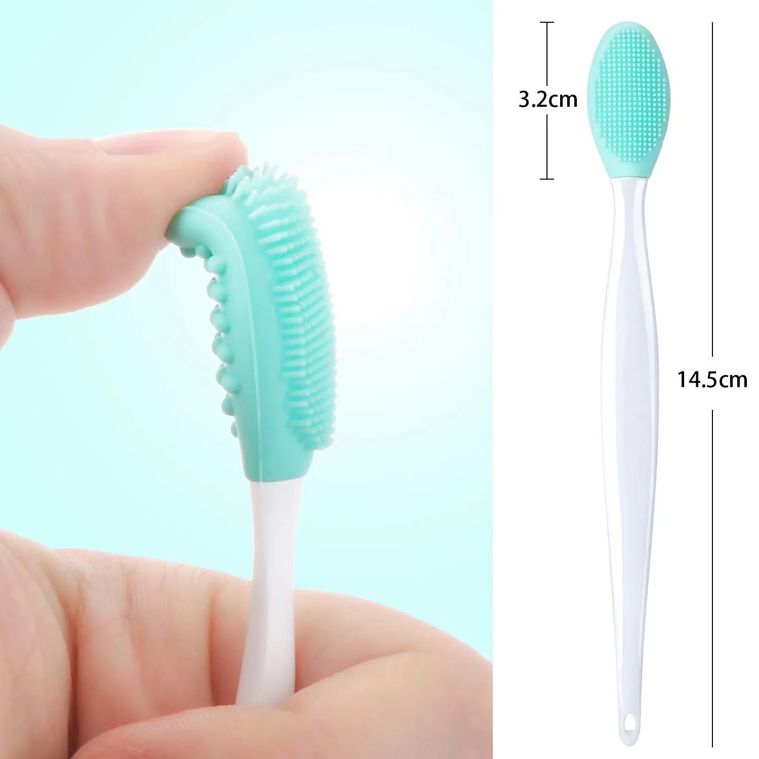 Silicone cleaning brush