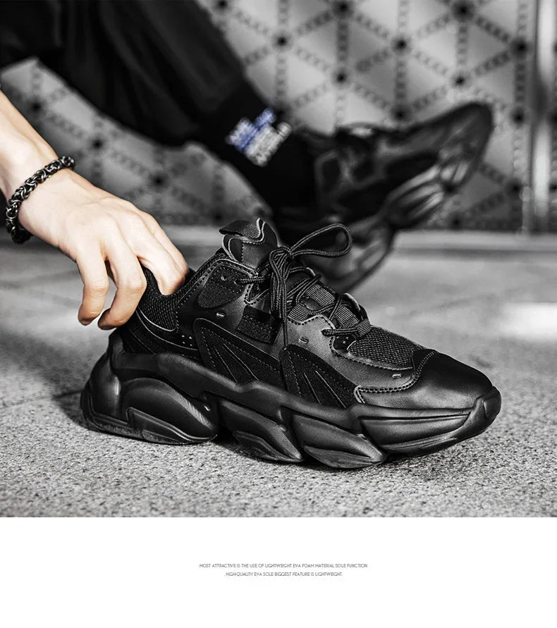 Men's Sneakers Hidden Heels Elevator